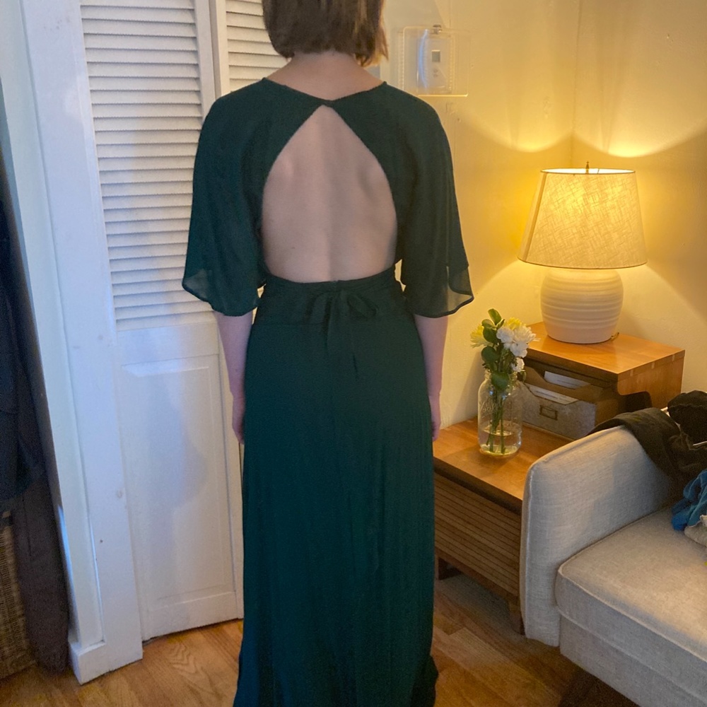 Reformation Emerald Pansy Dress - Picture 3 of 10